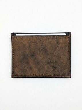 Vintage Amity Men's Trifold Wallet Brown Cowhide Leather Billfold NOS